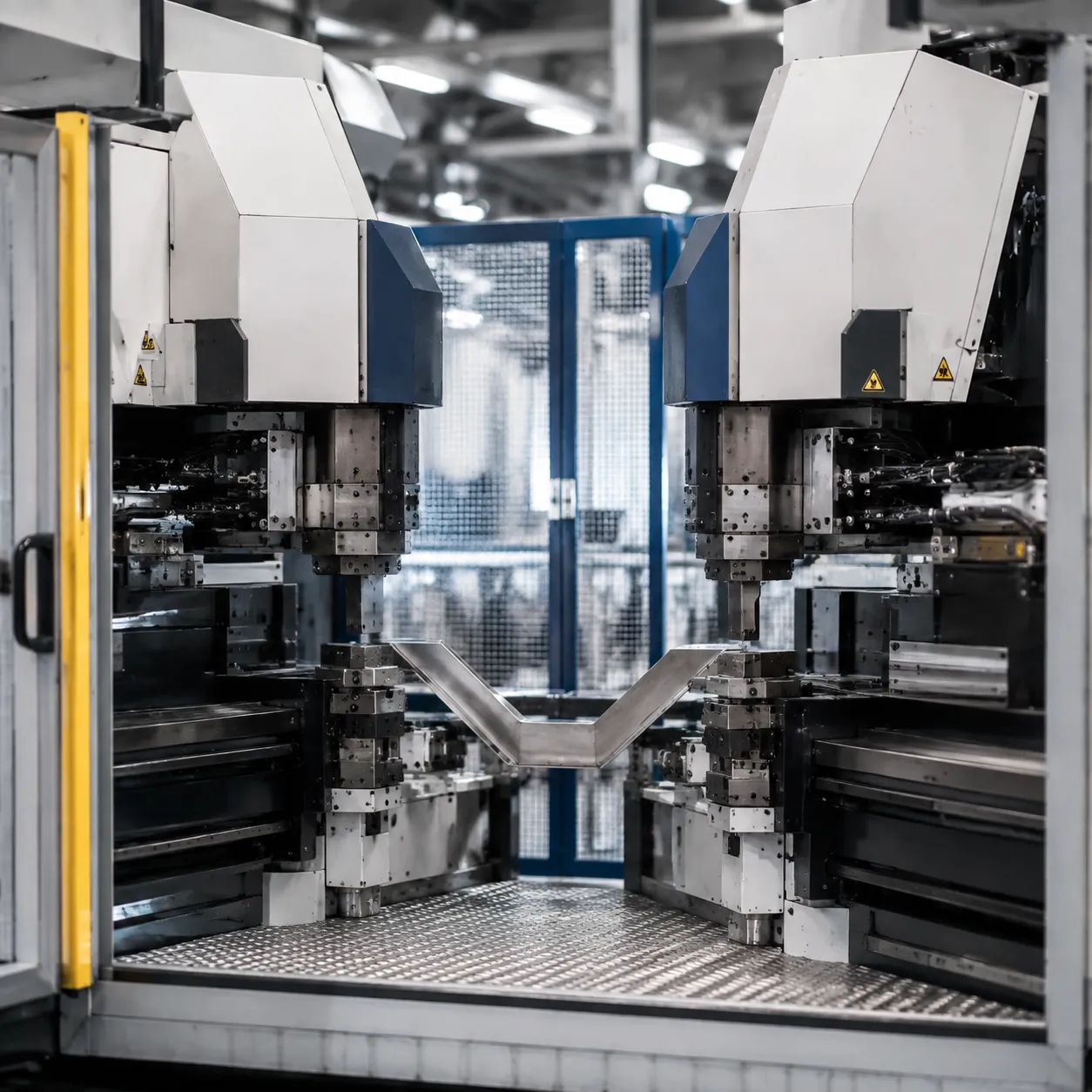 Twin head CNC bending machine 3D simulation